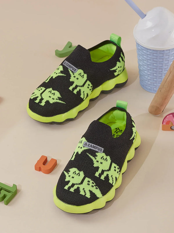 ALEV Black Kids Walking Shoes