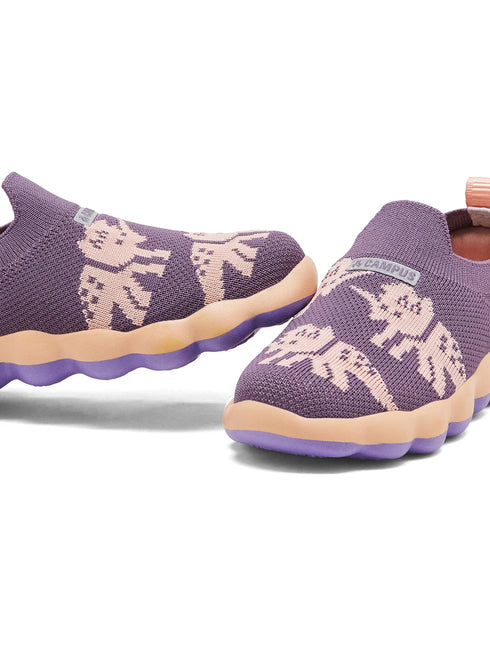 ALEV Purple Kids Walking Shoes