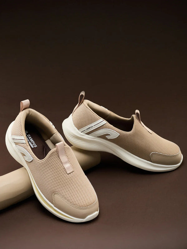 AMBLE Beige Women's Walking Shoes