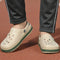Men Perforated Two Tone Slip On Clogs