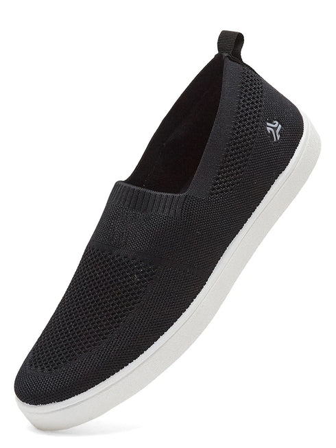 AXTO Black Men's Walking Shoes