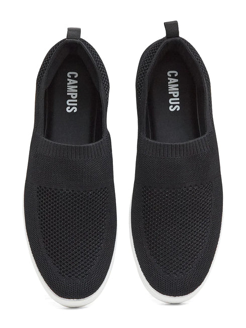 AXTO Black Men's Walking Shoes