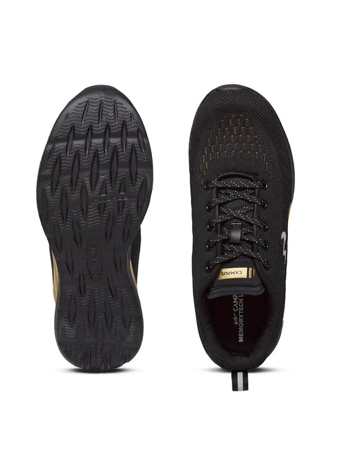 AZIL Black Men's Running Shoes
