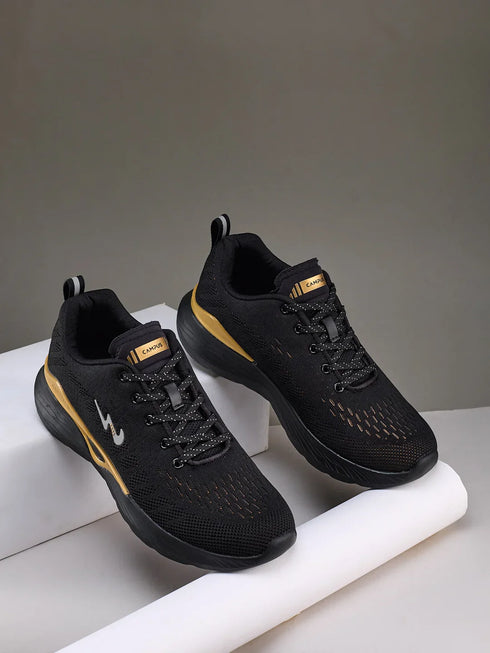 AZIL Black Men's Running Shoes