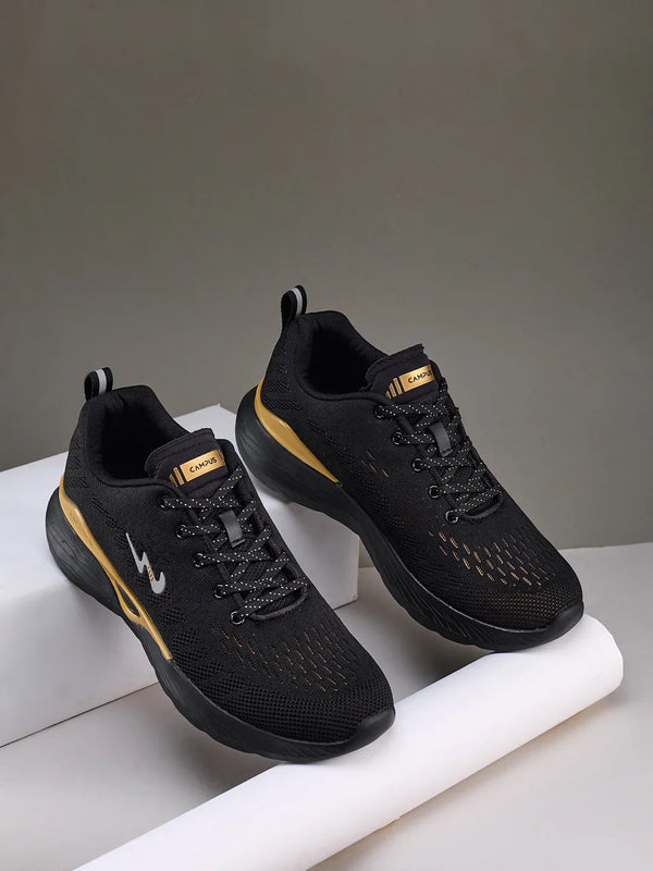 AZIL Black Men's Running Shoes