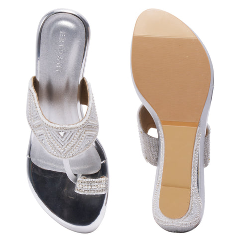Aashi Embellished Kolhapuri Wedges