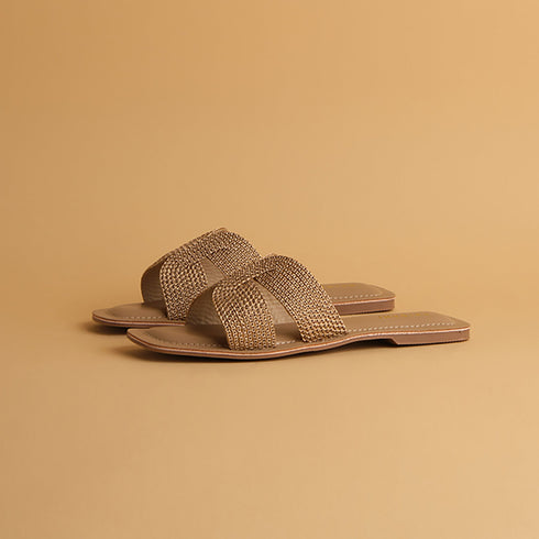 Aisha Metallic Flats