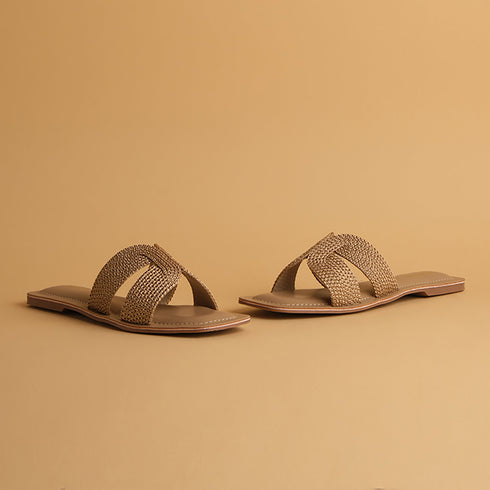 Aisha Metallic Flats