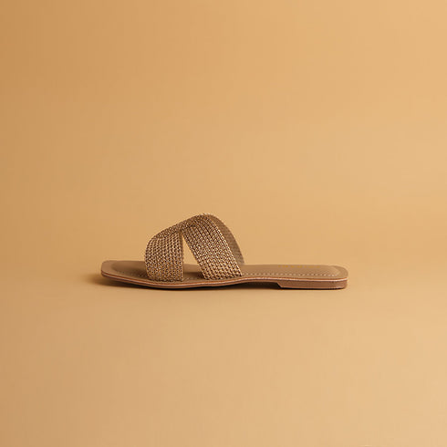 Aisha Metallic Flats