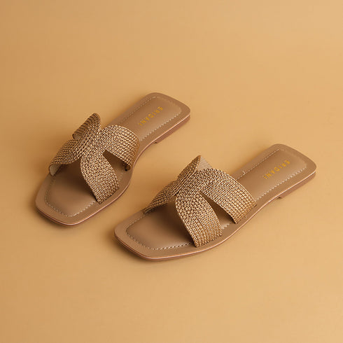 Aisha Metallic Flats