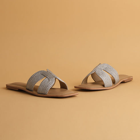 Aisha Metallic Flats