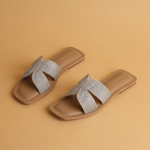 Aisha Metallic Flats