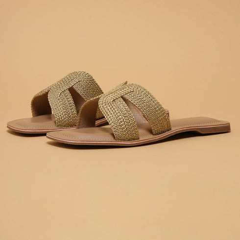 Aisha Metallic Flats