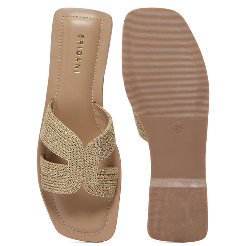 Aisha Metallic Flats