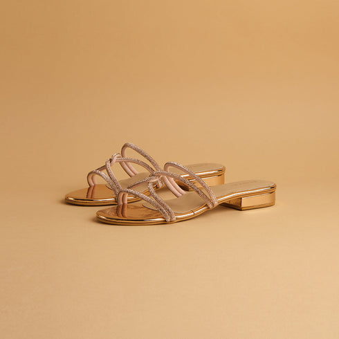 Amber Embellished Flats