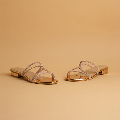 Amber Embellished Flats