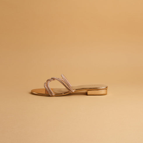 Amber Embellished Flats