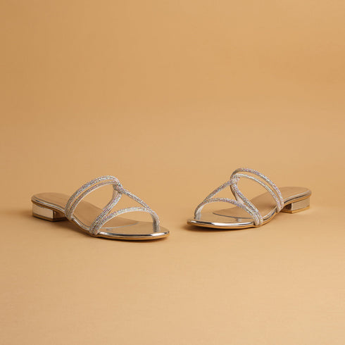 Amber Embellished Flats