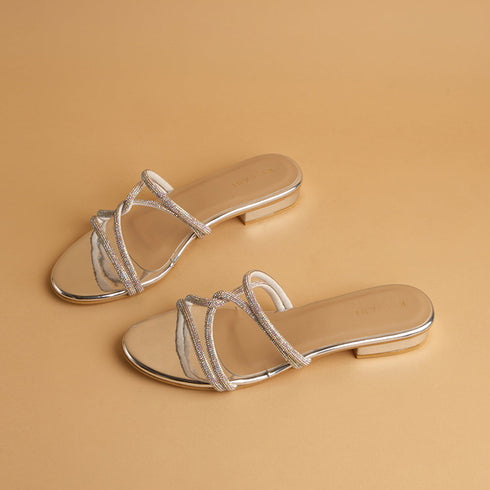 Amber Embellished Flats