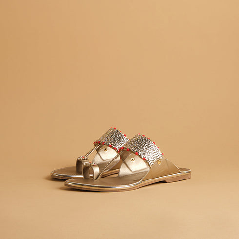 Antonella Embellished Kolhapuri Flats