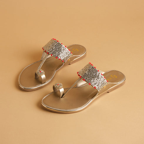 Antonella Embellished Kolhapuri Flats