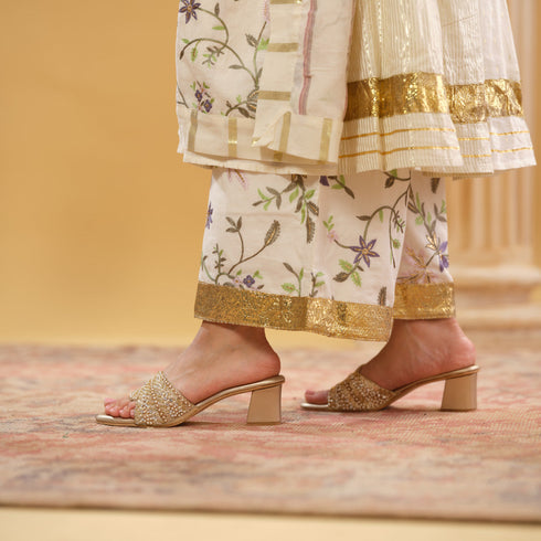 Atrani Embroidered Heels