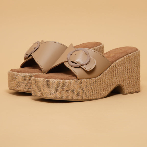August Buckle Wedges