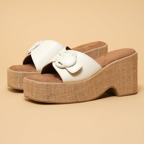 August Buckle Wedges