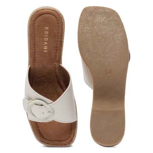 August Buckle Wedges