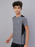 Boys Melange Slim Fit Crew Neck T-shirt with DOUBLE COOL