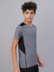 Boys Melange Slim Fit Crew Neck T-shirt with DOUBLE COOL