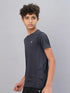 Boys Melange Slim Fit Crew Neck T-shirt with DOUBLE COOL