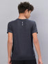 Boys Melange Slim Fit Crew Neck T-shirt with DOUBLE COOL