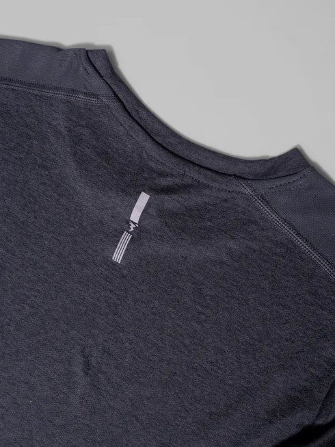 Boys Melange Slim Fit Crew Neck T-shirt with DOUBLE COOL