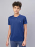 Boys Melange Slim Fit Crew Neck T-shirt with DOUBLE COOL