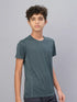 Boys Melange Slim Fit Crew Neck T-shirt with DOUBLE COOL