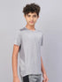 Boys Melange Slim Fit Crew Neck T-shirt with DOUBLE COOL