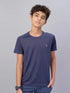 Boys Melange Slim Fit Crew Neck T-shirt with DOUBLE COOL