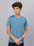 Boys Melange Slim Fit Crew Neck T-shirt with DOUBLE COOL