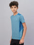 Boys Melange Slim Fit Crew Neck T-shirt with DOUBLE COOL