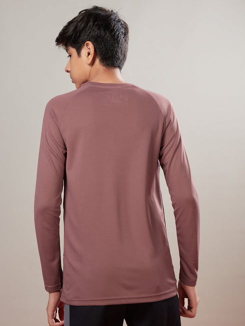 Boys Printed Slim Fit Crew Neck T-shirt with TECHNO COOL+