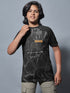 Boys Printed Slim Fit Crew Neck T-shirt with TECHNOLITE