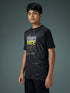 Boys Printed Slim Fit Crew Neck T-shirt with TECHNOLITE