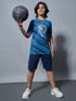 Boys Printed Slim Fit Crew Neck T-shirt with TECHNOLITE