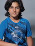 Boys Printed Slim Fit Crew Neck T-shirt with TECHNOLITE