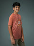 Boys Printed Slim Fit Crew Neck T-shirt with TECHNOLITE