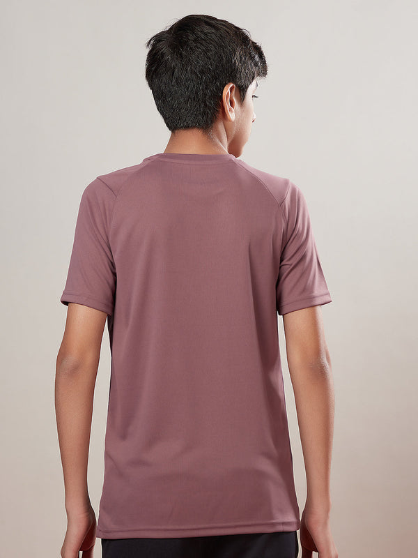 Boys Printed Slim Fit Crew Neck T-shirt with TECHNOLITE