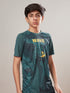 Boys Printed Slim Fit Crew Neck T-shirt with TECHNOLITE