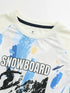 Boys Printed Slim Fit Crew Neck T-shirt with TECHNOLITE