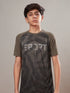 Boys Printed Slim Fit Crew Neck T-shirt with TECHNOLITE